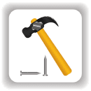 Renovation Icon - Hammer and Nails
